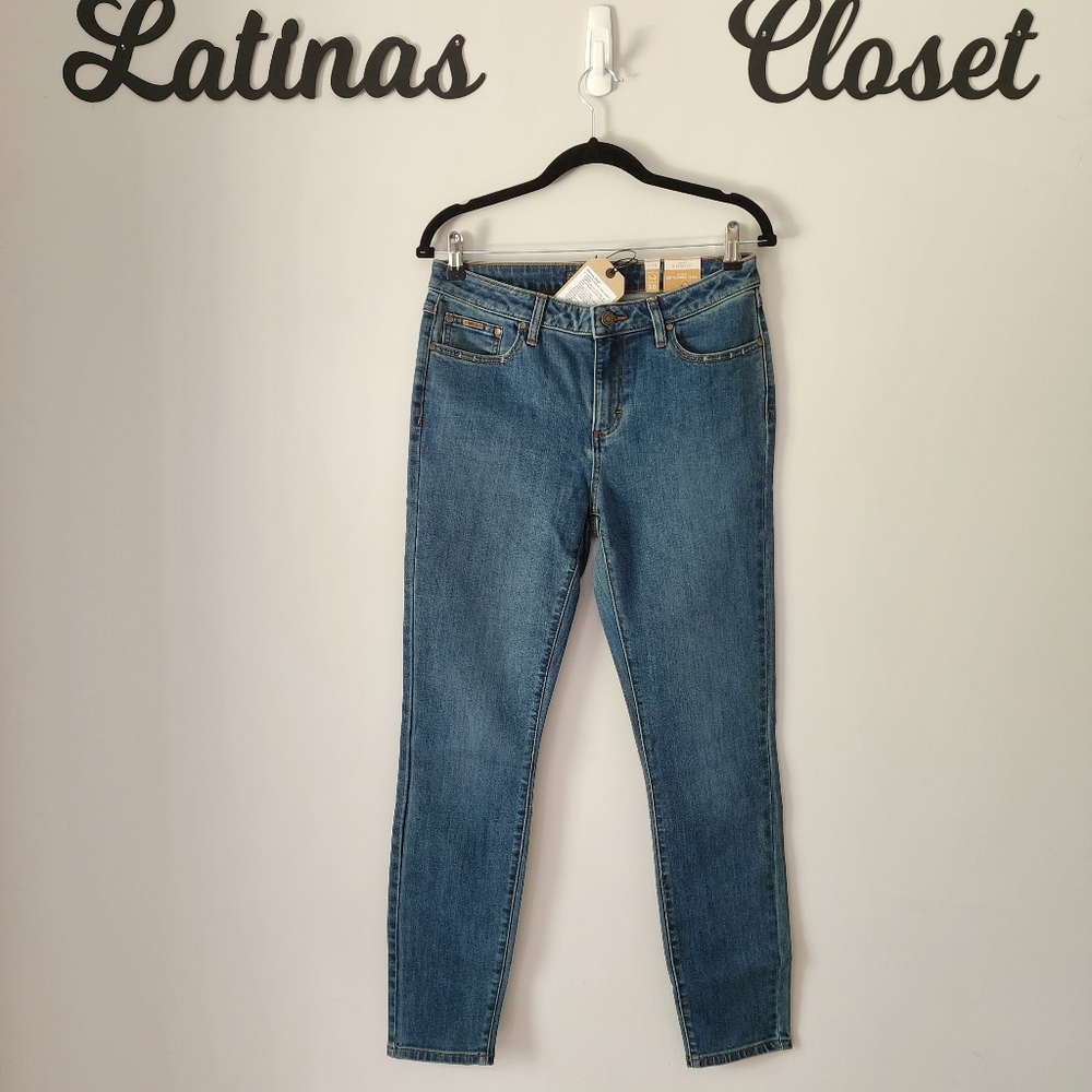 Prana Organic Cotton Sienna Skinny‎ Jeans In True Blue Size 30 NWT - Picture 4 of 11